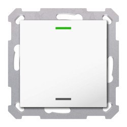 MDT TAL-55T1002.02S KNX-Tastsensor Light 55 m. Temperaturs. | 1-fach, neutral, Secure | reinweiß glänzend