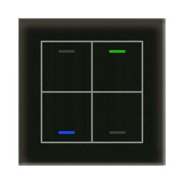 MDT GTL-400S.02S KNX-Glastaster II Light | 4-fach, neutral, Secure | g