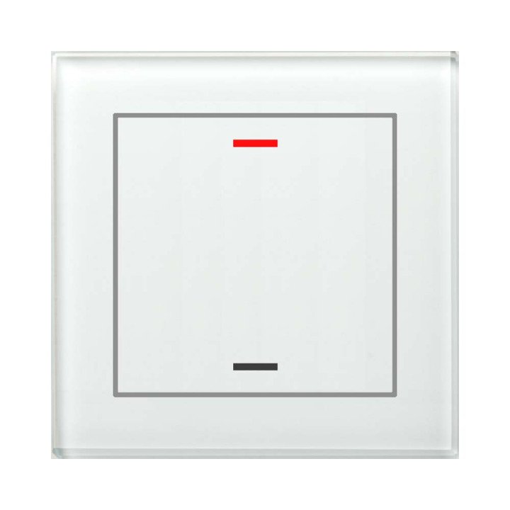 MDT GTL-100W.02S KNX-Glastaster II Light | 1-fach, neutral, Secure | g