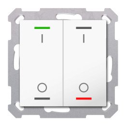 MDT TAL-5502B02.02S KNX-Tastsensor Light 55 | 2-fach, IO-Symbol, Secur