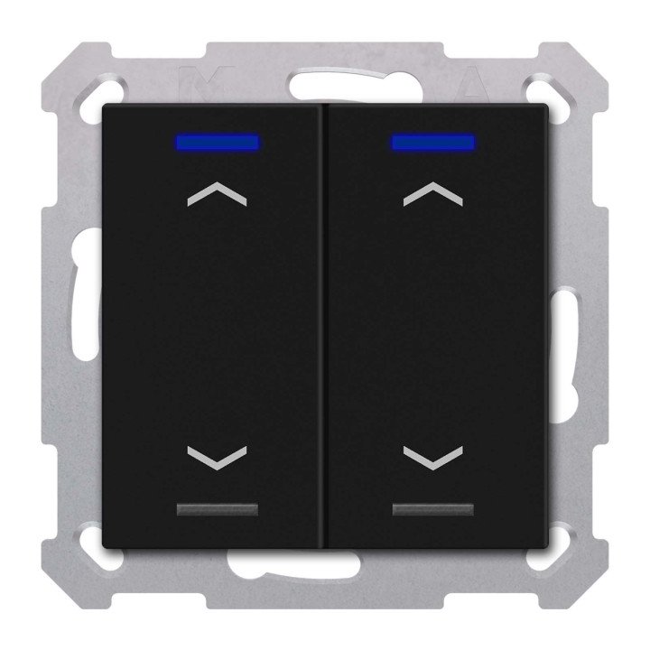 MDT TAL-55T2A06.02S KNX-Tastsensor Light 55 m. Temperaturs. | 2-fach, 