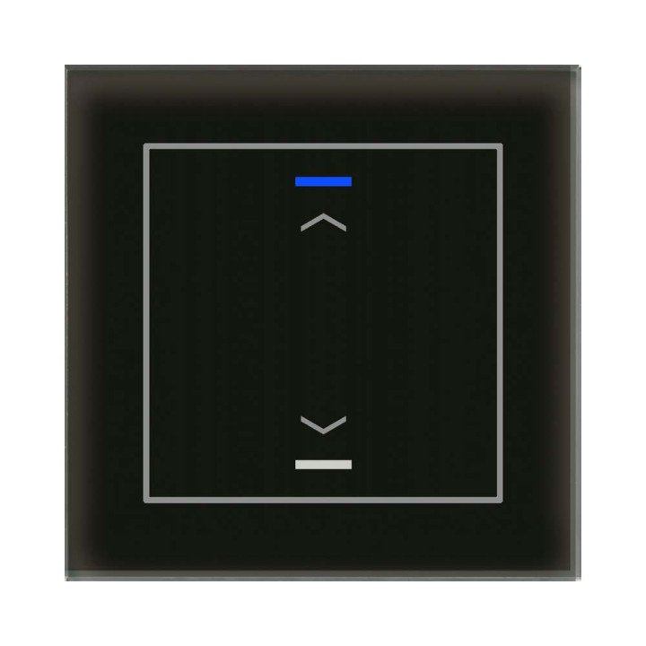 MDT GTL-10AS.02S KNX-Glastaster II Light | 1-fach, Pfeile, Secure | gl