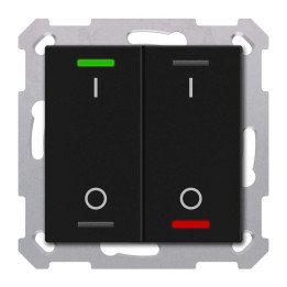 MDT TAL-55T2B06.02S KNX-Tastsensor Light 55 m. Temperaturs. | 2-fach, 