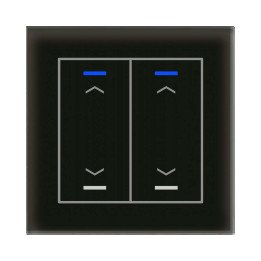 MDT GTL-20AS.02S KNX-Glastaster II Light | 2-fach, Pfeile, Secure | gl