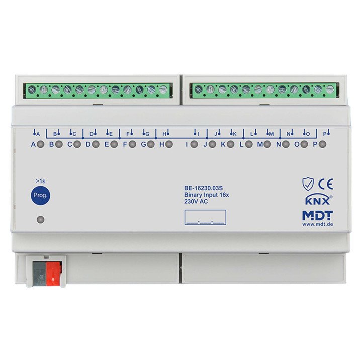 MDT BE-16230.03S KNX Binäreingang 230 V | 16-fach, Secure | AVS Domote