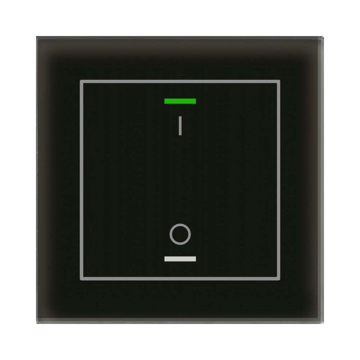 MDT GTL-1TBS.02S KNX-Glastaster II Light m. Temperatursensor | 1-fach,
