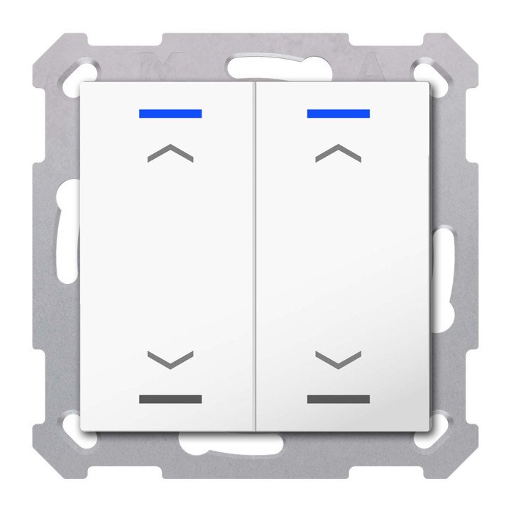 MDT TAL-55T2A02.02S KNX-Tastsensor Light 55 m. Temperaturs. | 2-fach, 