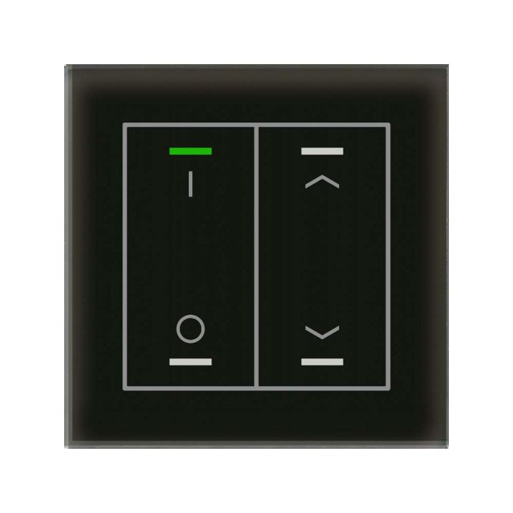 MDT GTL-2TDS.02S KNX-Glastaster II Light m. Temperatursensor | 2-fach,