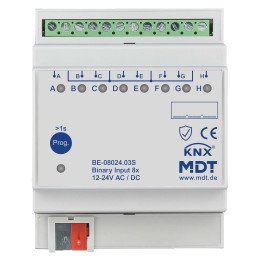 MDT BE-08024.03S KNX Binäreingang 24 V | 8-fach, Secure | AVS Domotec