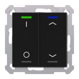 MDT TAL-55T2D06.02S KNX-Tastsensor Light 55 m. Temperaturs. | 2-fach, 