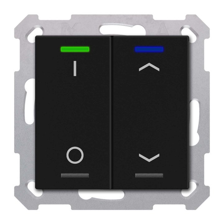 MDT TAL-55T2D06.02S KNX-Tastsensor Light 55 m. Temperaturs. | 2-fach, 