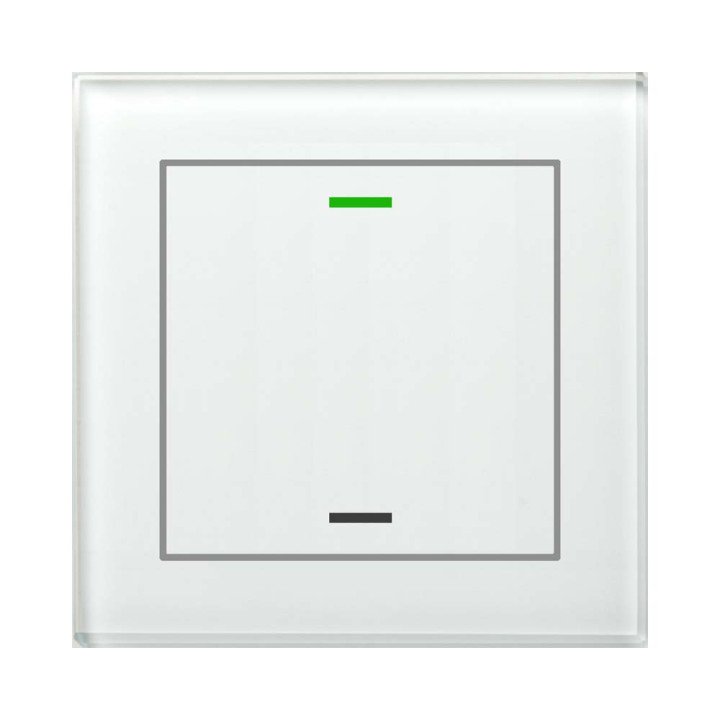 MDT GTL-1T0W.02S KNX-Glastaster II Light m. Temperatursensor | 1-fach,