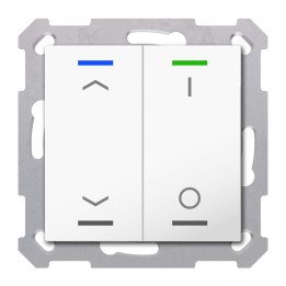MDT TAL-55T2C02.02S KNX-Tastsensor Light 55 m. Temperaturs. | 2-fach, 