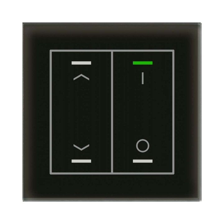 MDT GTL-2TCS.02S KNX-Glastaster II Light m. Temperatursensor | 2-fach,