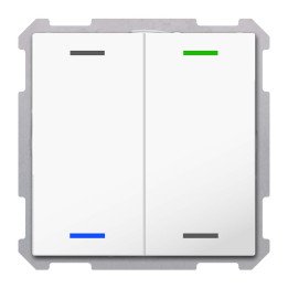 MDT TAL-6302004.02S KNX-Tastsensor Light 63 | 2-fach, neutral, Secure 