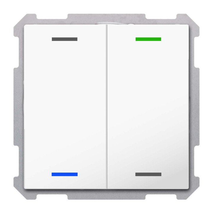 MDT TAL-6302004.02S KNX-Tastsensor Light 63 | 2-fach, neutral, Secure 