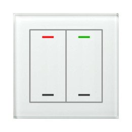 MDT GTL-200W.02S KNX-Glastaster II Light | 2-fach, neutral, Secure | g