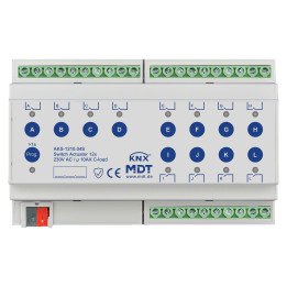 MDT AKS-1210.04S KNX-Schaltaktor Standard 10 A | 12-fach, Secure | AVS