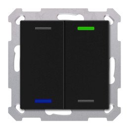 MDT TAL-55T2006.02S KNX-Tastsensor Light 55 m. Temperaturs. | 2-fach, 