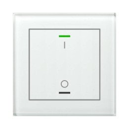 MDT GTL-1TBW.02S KNX-Glastaster II Light m. Temperatursensor | 1-fach,