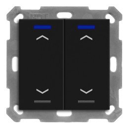 MDT BE-TAL55T206.A1 KNX-Tastsensor Light 55 m. Temperaturs. | 2-fach, 