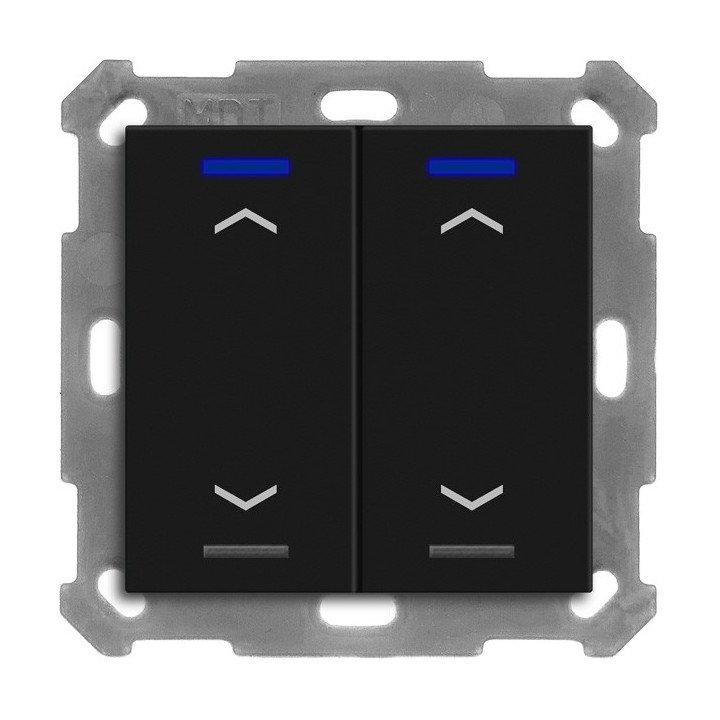 MDT BE-TAL55T206.A1 KNX-Tastsensor Light 55 m. Temperaturs. | 2-fach, 