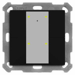 MDT RF-TA55A406.01 KNX-RF-Tastsensor | 4-fach | schwarz matt | AVS Dom