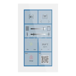 MDT BE-GTSP6TW.01S KNX Glas Touch Smart | Plus | glas weiß | AVS Domot