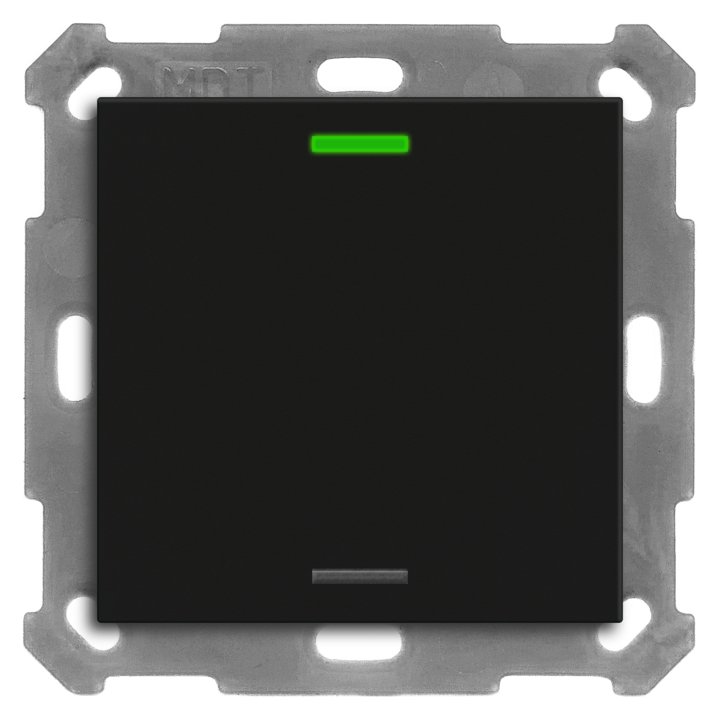 MDT RF-TAL55T106.01S KNX-RF+ Taster Light 55 Secure m. Temp. | 1-fach,