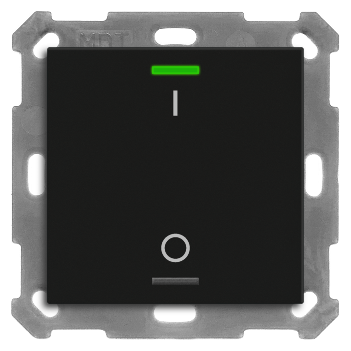 MDT RF-TAL55T106.B1S KNX-RF+ Taster Light 55 Secure m. Temp. | 1-fach,