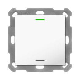 MDT RF-TAL55T102.01S KNX-RF+ Taster Light 55 Secure m. Temp. | 1-fach,