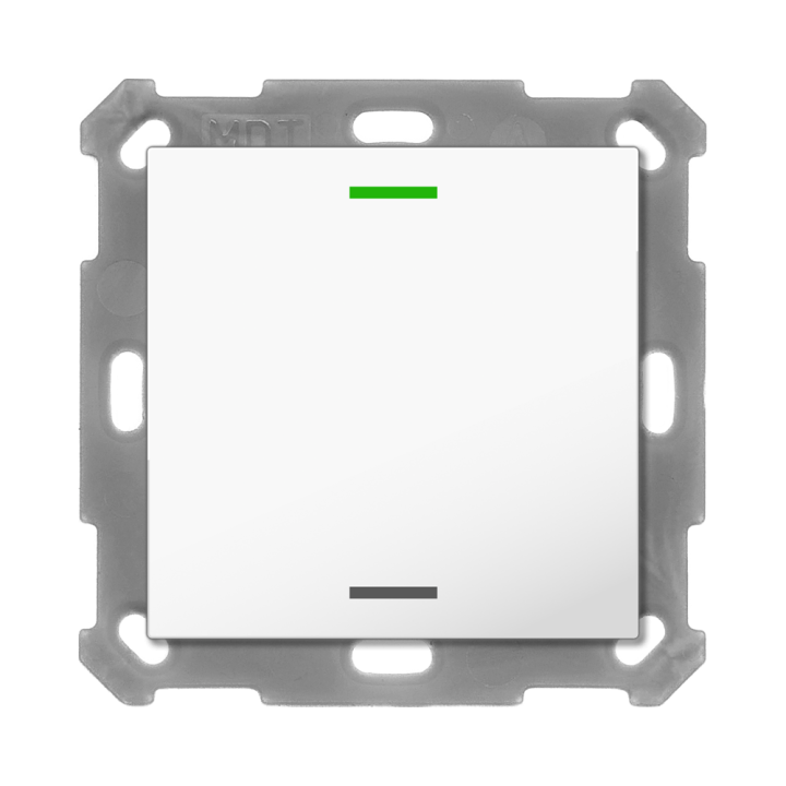 MDT RF-TAL55T102.01S KNX-RF+ Taster Light 55 Secure m. Temp. | 1-fach,