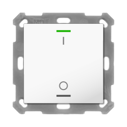 MDT RF-TAL55T102.B1S KNX-RF+ Taster Light 55 Secure m. Temp. | 1-fach,