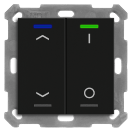 MDT RF-TAL55T206.C1S KNX-RF+ Taster Light 55 Secure m. Temp. | 2-fach,
