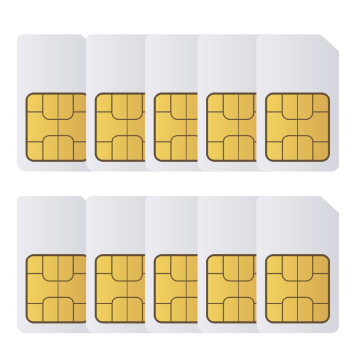 WUARDA 10XM2M-CARD-EU — Pack 10 Cartes SIM M2M | AVS Domotec