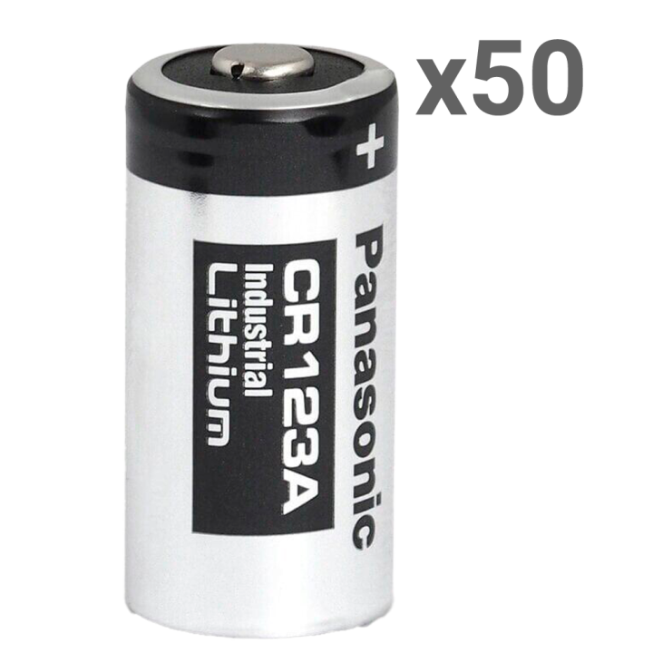 MARCA BLANCA 50XBATT-CR123A-P — Panasonic | AVS Domotec