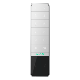 AJAX AJ-KEYPADOUTDOOR-W — Clavier extérieur IP66/IK08 avec lecteur RFI