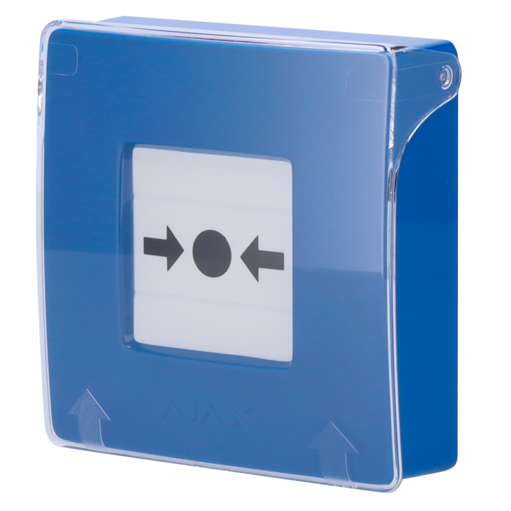 AJAX AJ-MANUALCALLPOINT — Bouton d'alarme incendie manuel bleu | AVS D