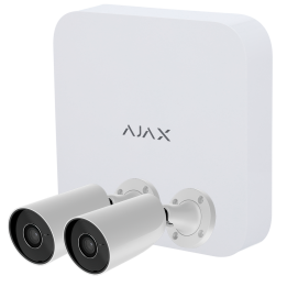 AJAX AJ-NVRKIT108-2XBULLET-W — Kit de vidéosurveillance Ajax | AVS Dom