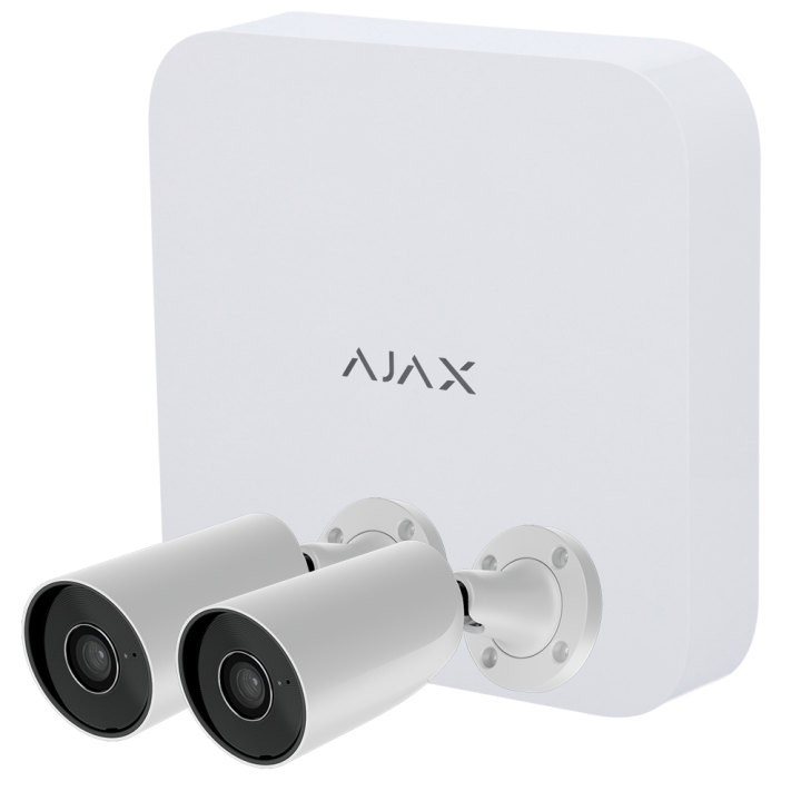 AJAX AJ-NVRKIT108-2XBULLET-W — Kit de vidéosurveillance Ajax | AVS Dom
