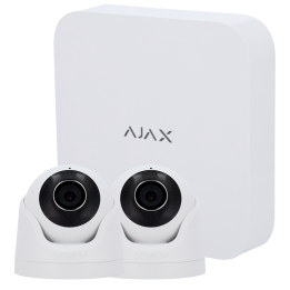 AJAX AJ-NVRKIT108-2XTURRET-W — Kit de vidéosurveillance Ajax | AVS Dom