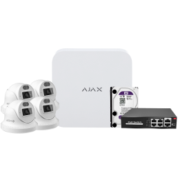 AJAX AJ-NVRKIT108T-4 — Kit de vidéosurveillance Ajax | AVS Domotec