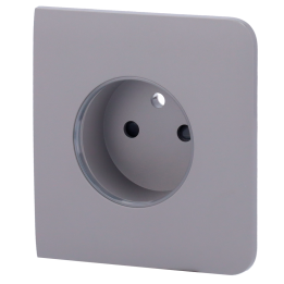 AJAX AJ-SIDECOVER-SMART-E-GRE — Cache-prise latéral pour fiche intelli