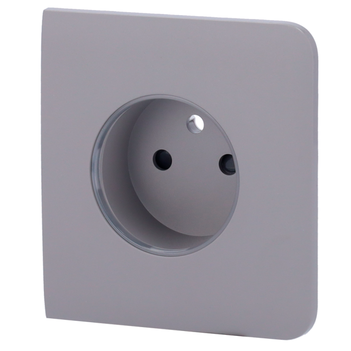 AJAX AJ-SIDECOVER-SMART-E-GRE — Cache-prise latéral pour fiche intelli