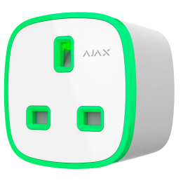 AJAX AJ-SOCKET-G-W — Prise intelligente de type G avec télécommande | 