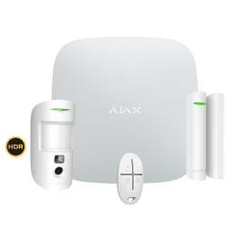 AJAX AJ-STARTERKIT-CAM-HDR-W — Kit d'alarme professionnelle | AVS Domo