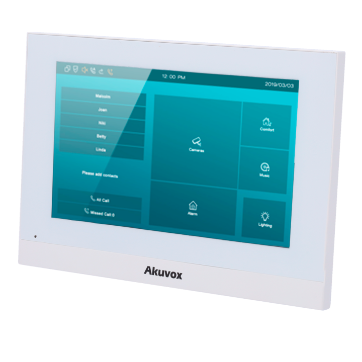 AKUVOX AK-C313W-LP-2-WHITE — Moniteur Linux pour portier vidéo | AVS D