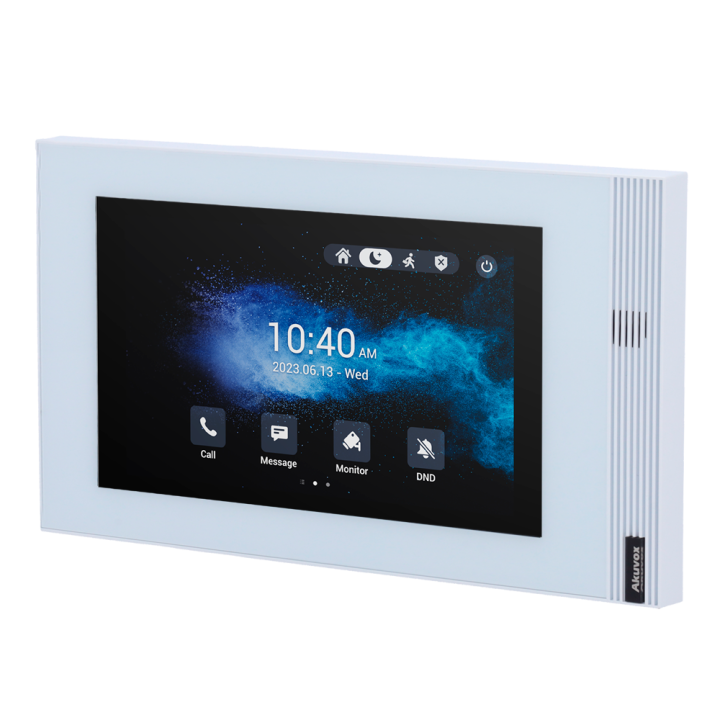 AKUVOX AK-S562-WHITE — Moniteur Linux pour portier vidéo | AVS Domotec