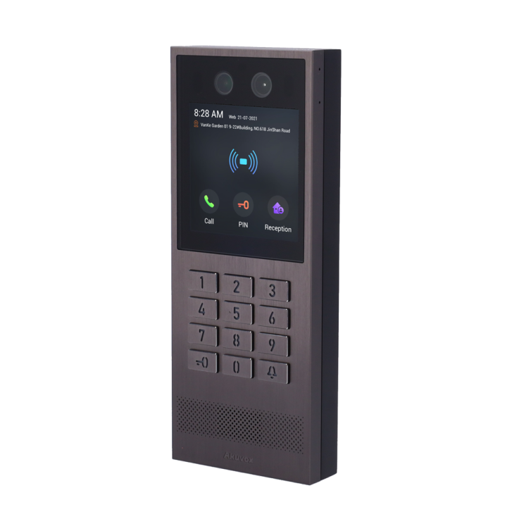 AKUVOX AK-X912K — Interphone vidéo IP anti-vandalisme IK08 de surface 