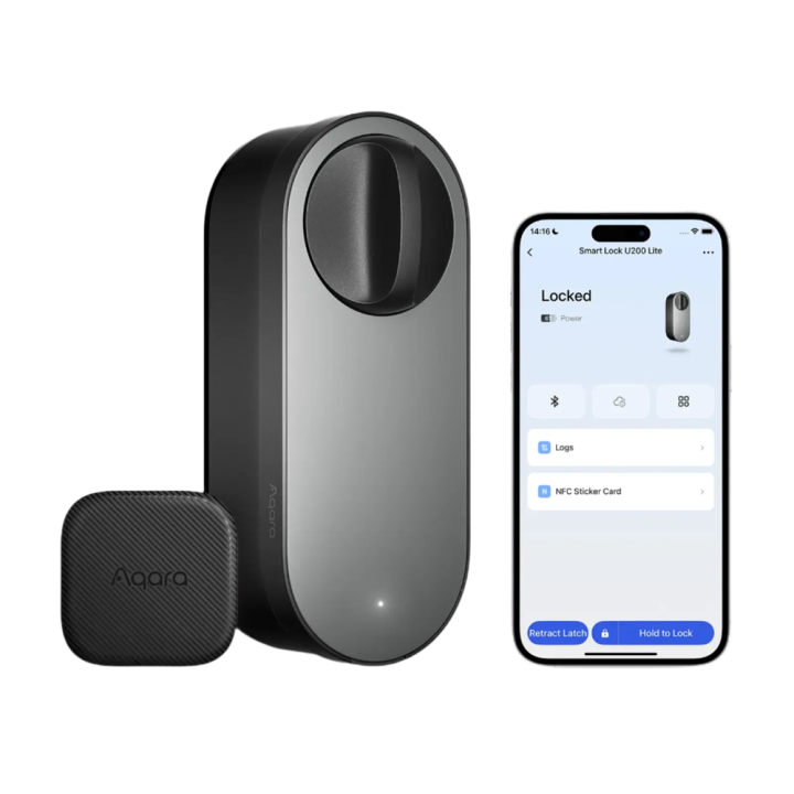 AQARA AQ-U200-LITE-KIT-B — Aqara Cerradura inteligente U200 Lite Negro